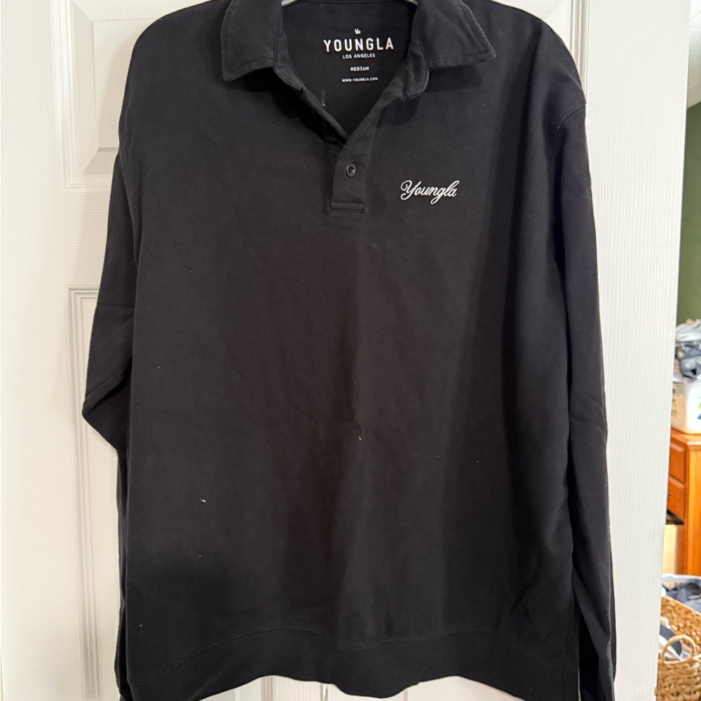 YoungLA Classic Black Polo Shirt